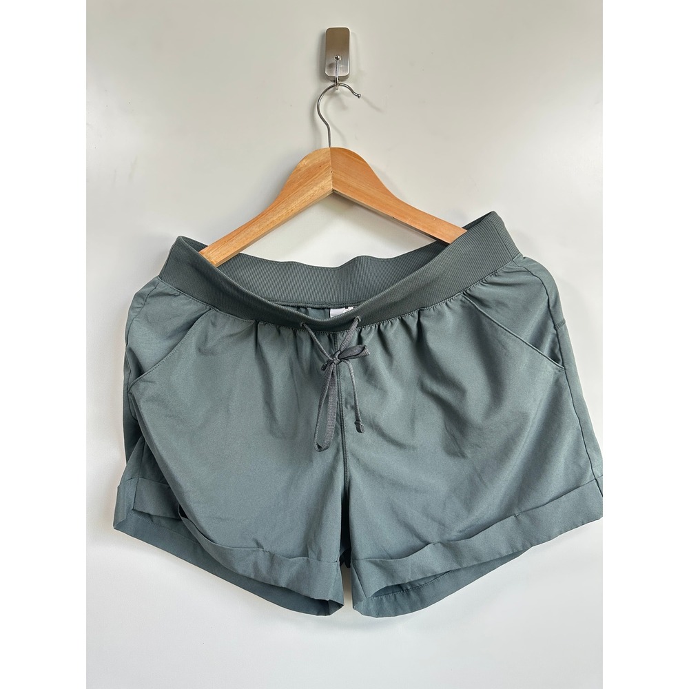 Zella Green Athletic Lounge Running Shorts Stretch Activewear Women Medium - Picture 12 of 12